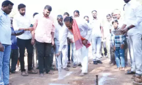 Ground-breaking ceremony for Indiramma houses performed