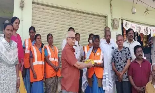 Sanitation Workers Felicitated on International Women’s Day in Mahabubnagar