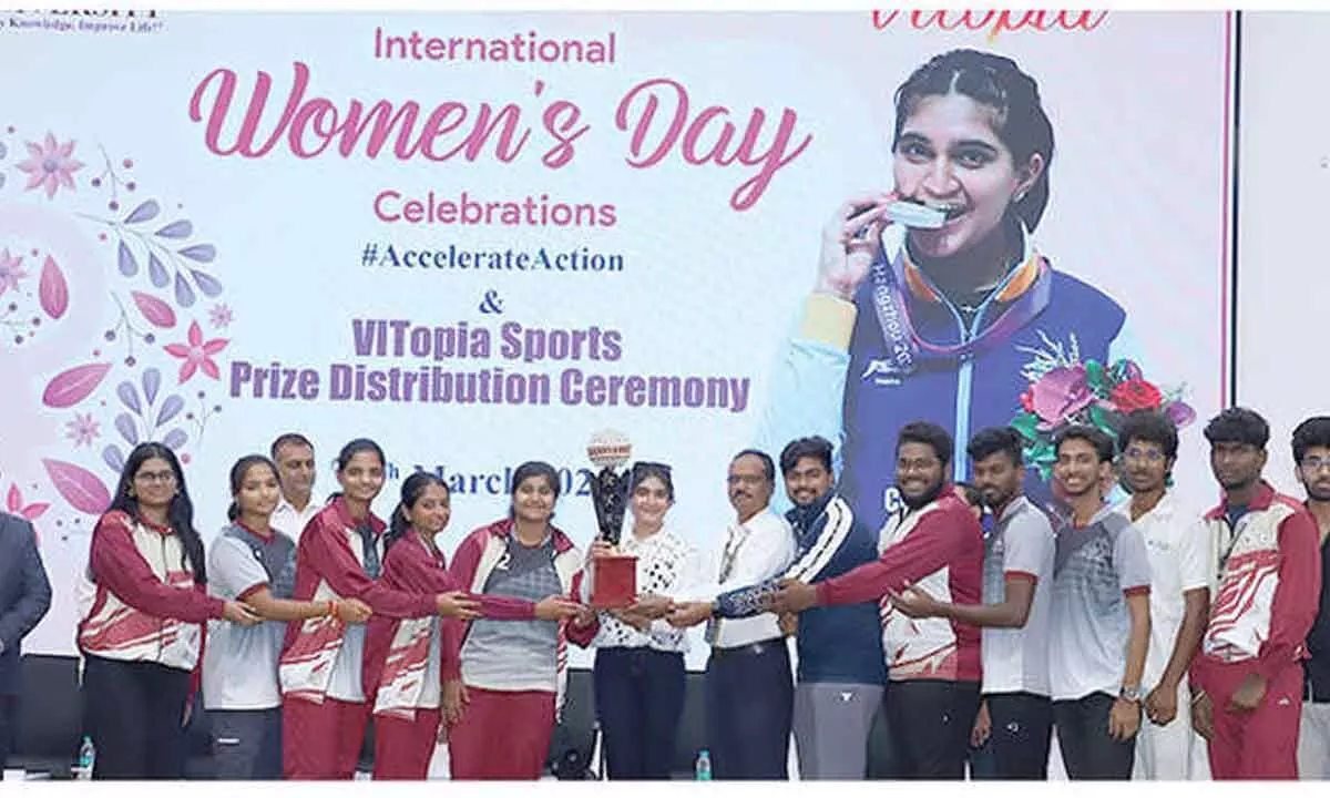 VIT-AP University celebrates Int’l Women’s Day with grandeur VIT-AP University celebrates Int’l Women’s Day with grandeur