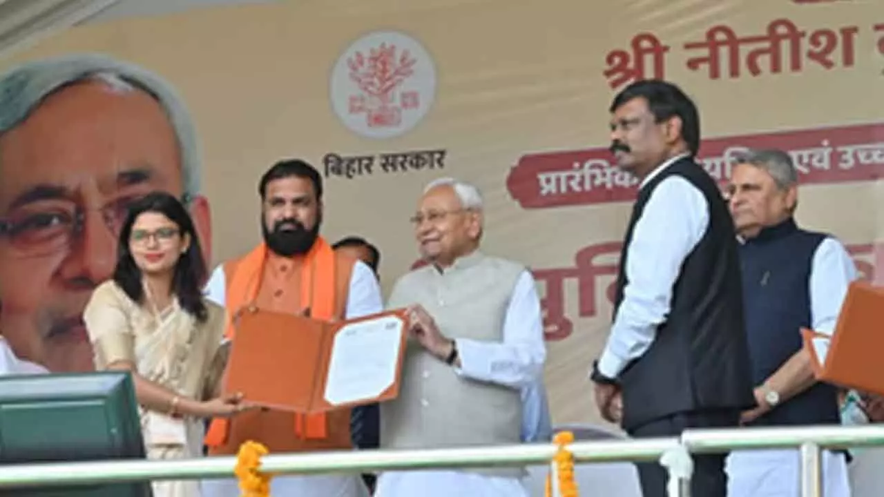 Nitish Kumar distributes appointment letters to 51,389 teachers