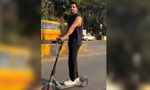 Aditya Seal takes a green step; switches to e-scooter for daily commute