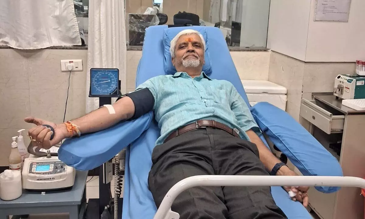 BLOOD DONATION: His lifelong commitment