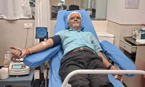 BLOOD DONATION: His lifelong commitment