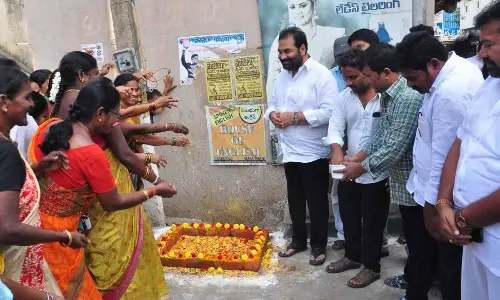 Kotamreddy lays foundation for projects worth Rs 191 cr