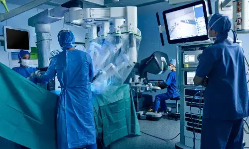 Doctors use robotic technology to save life of 50-yr-old patient