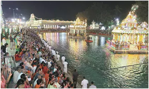 Sri Krishna Swamy on float festival