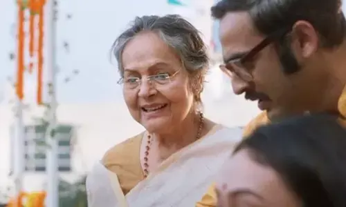 Rakhee Gulzar calls the song Bawshonto Dekeche Amake, a celebration of youthfulness
