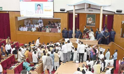 BJP, Congress MLAs scuffle in Assembly