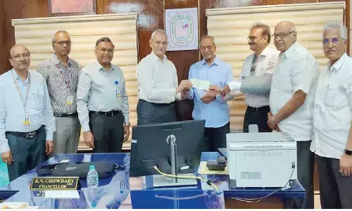 Sonovision donates Rs 20 lakh for research in Siddhartha Academy