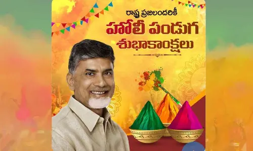 AP CM Chandrababu extends Holi wishes, calls for safe celebrations