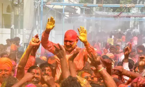 Bandi Sanjay Kumar Emphasises Unity in Diversity During Holi Celebrations in Karimnagar