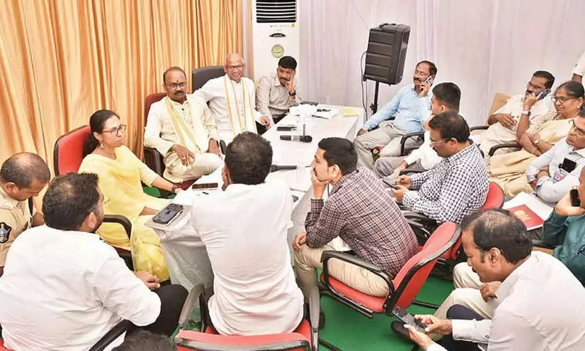 Arrangements reviewed for Srinivasa Kalyanam Arrangements reviewed for Srinivasa Kalyanam