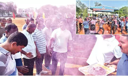 Holi grandly celebrated at Police Parade Ground