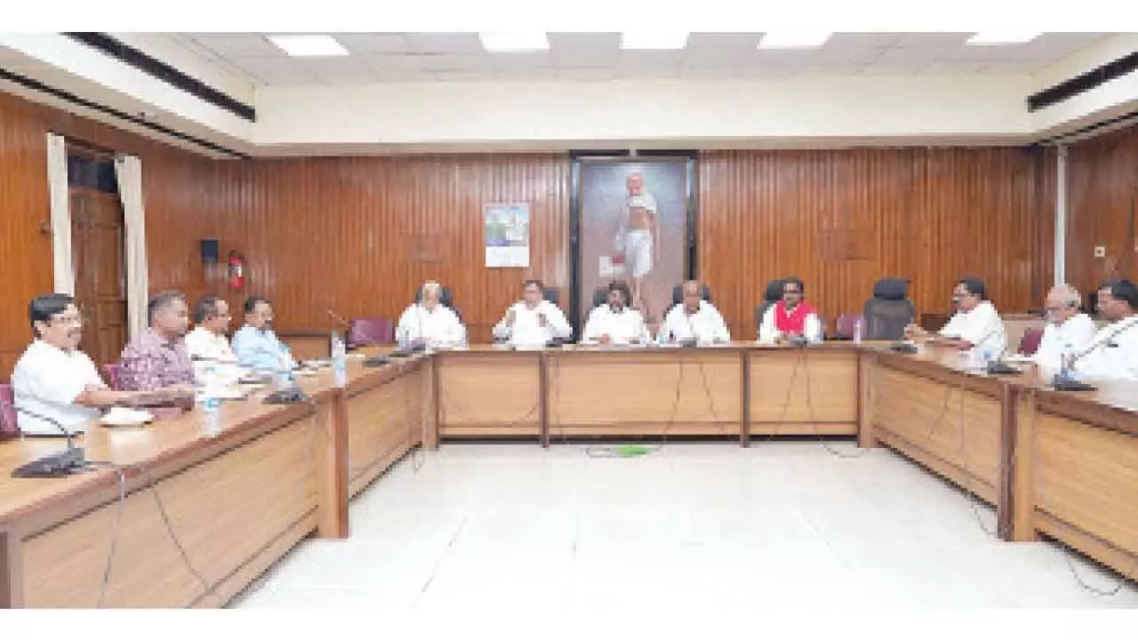 First all-party meet in TG resolves to chalk out action plan against delimitation First all-party meet in TG resolves to chalk out action plan against delimitation