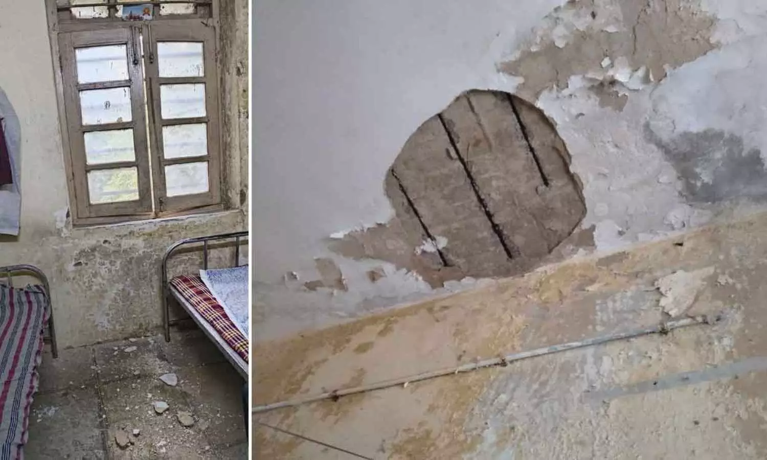 Student Injured After Ceiling Collapse at Osmania University Hostel, Protests Erupt Student Injured After Ceiling Collapse at Osmania University Hostel, Protests Erupt