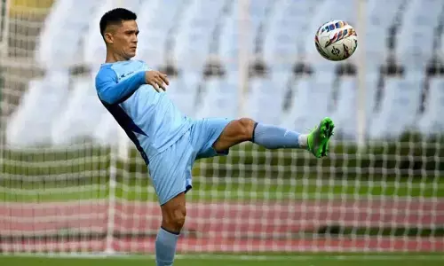 All eyes on Chhetri as India face Maldives
