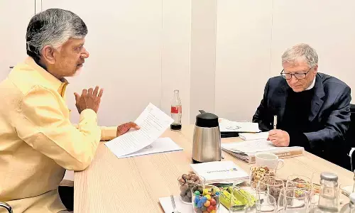 AP CM Chandrababu to meet Bill Gates in Delhi today