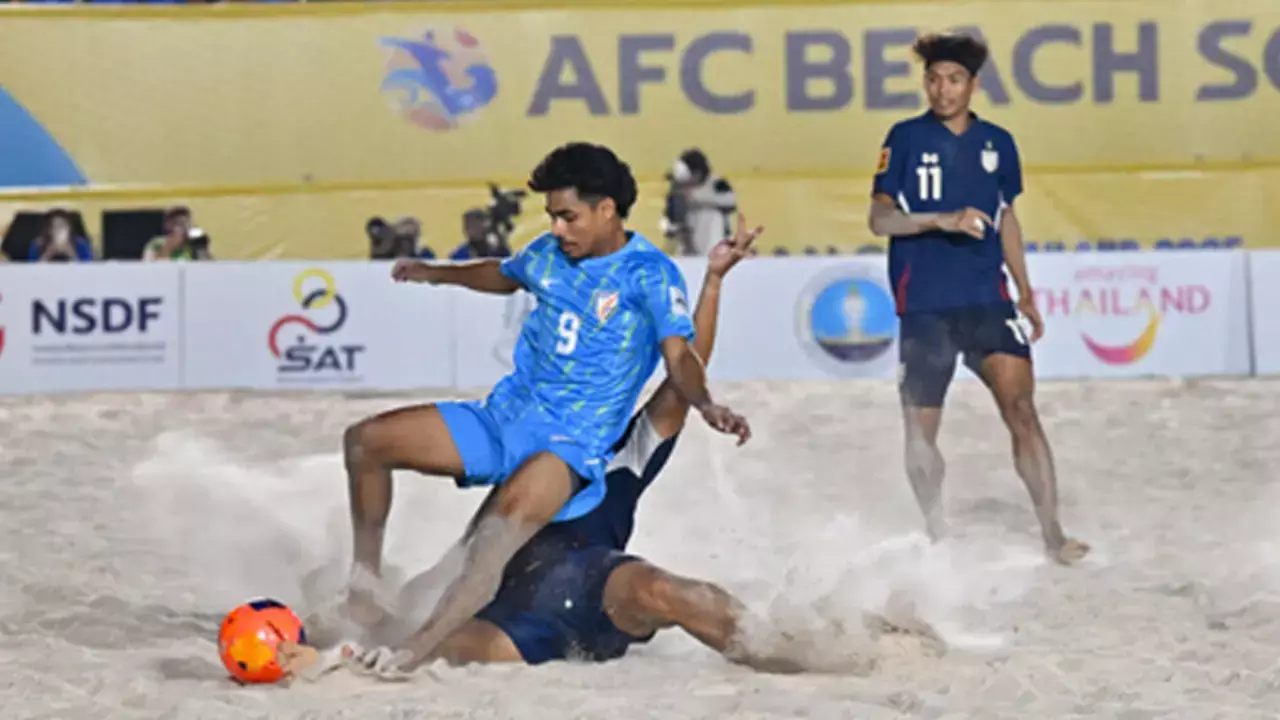 India go down to Thailand in AFC Beach Soccer Asian Cup opener