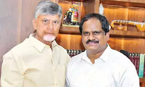 Vizag South MLA briefs CM on pending issues