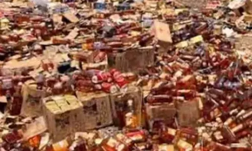 Illicit liquor valued at Rs 99 lakh destroyed in Gujarats Sabarkantha
