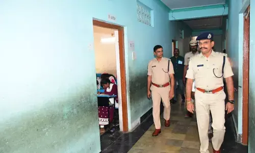 District SP T. Srinivasa Rao Inspects SSC Exam Centers to Ensure Smooth Conduct.