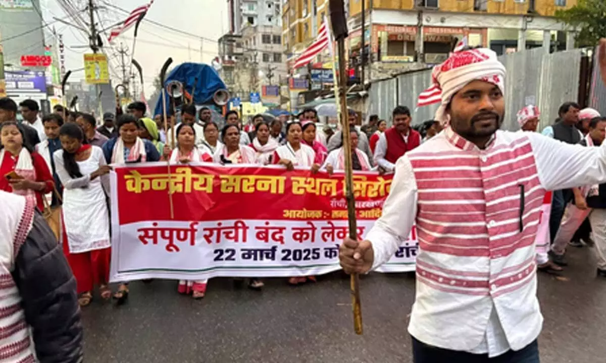 Tribal organisations bandh paralyses Ranchi, major roads blocked