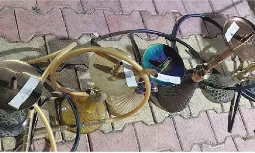 Raid on illegal hookah bars in Berhampur