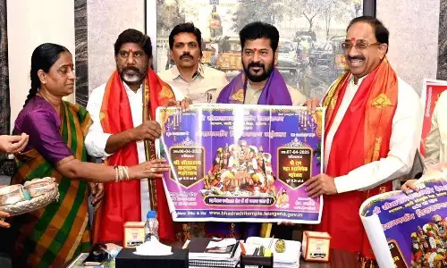 CM releases poster of Sri Rama Navami Brahmotsavam