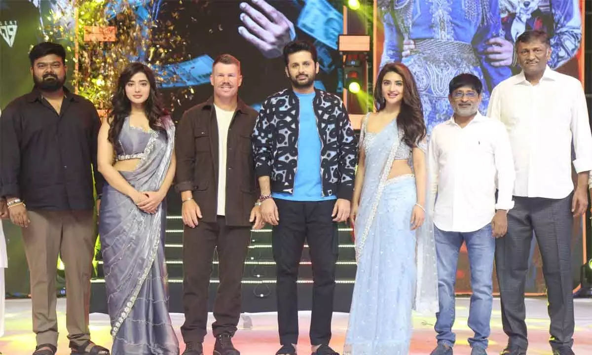 Nithiin’sheist comedy ‘Robin Hood’ gears up for release with grand pre-release event Nithiin’sheist comedy ‘Robin Hood’ gears up for release with grand pre-release event