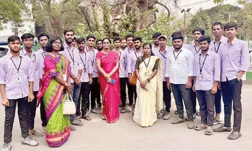Tribal Welfare Degree College students visit Assembly
