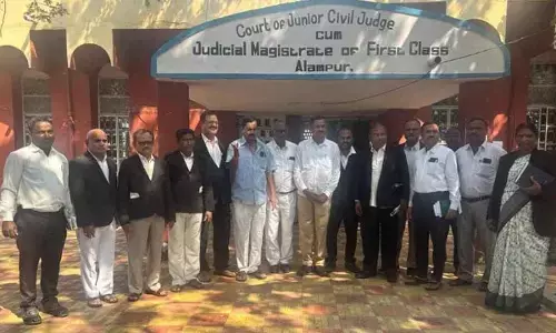 Alampur Lawyers Boycott Court Proceedings on March 25 to Protest Advocate’s Murder.