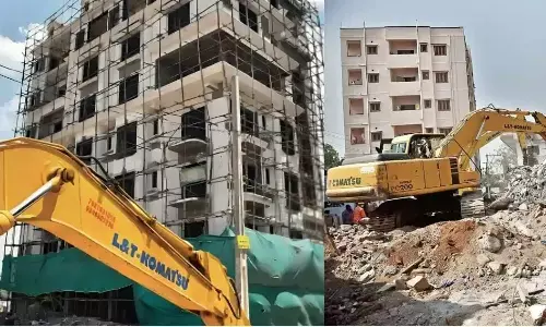 Hyderabad: GHMC Takes Action, Demolition of Unauthorised Floors in Nalandanagar
