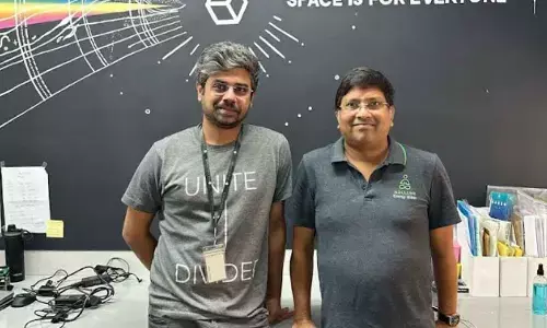 In Picture: (Left to Right)- Ronak Kumar Samantray, Founder of TakeMe2Space and Siddhartha Durairajan Hylenr Founder and CEO