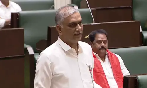 Heated exchange in Telangana Assembly between Harish Rao and Ministers