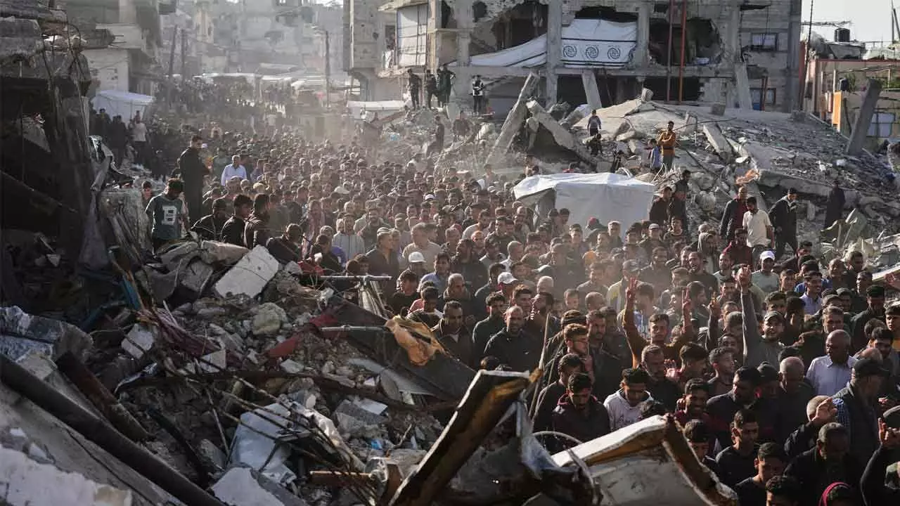 Palestinians protest Hamas in rare public show of dissent