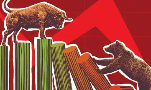 After 7-day rally, mkts in red on profit booking