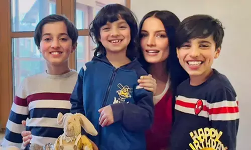 Celina celebrates 13th b’day of twins Winston, Viraaj: A beautiful milestone