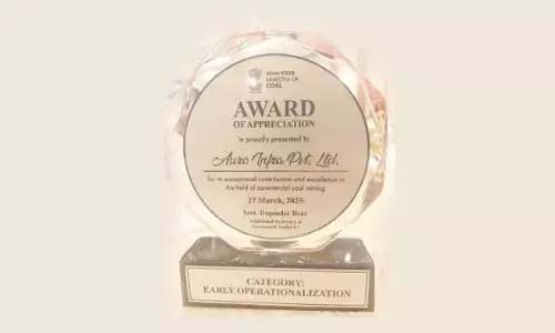 Auro Infra gets appreciation award from CoalMin