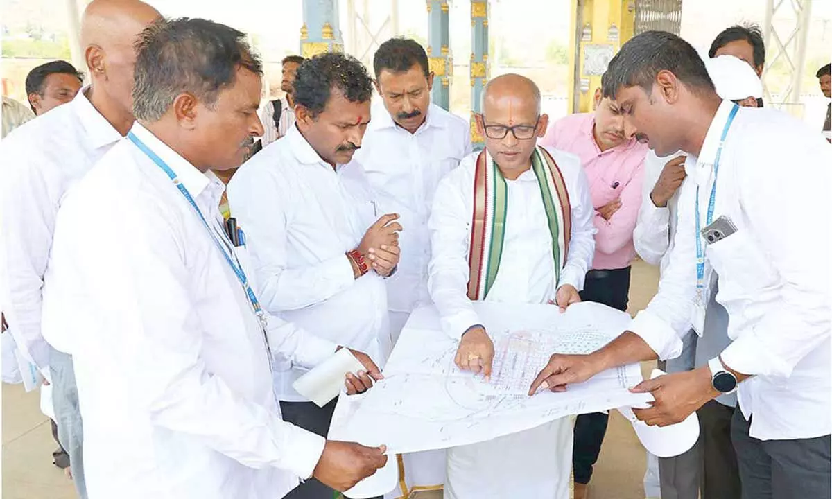 Vontimitta temple gears up for Brahmotsavam Vontimitta temple gears up for Brahmotsavam