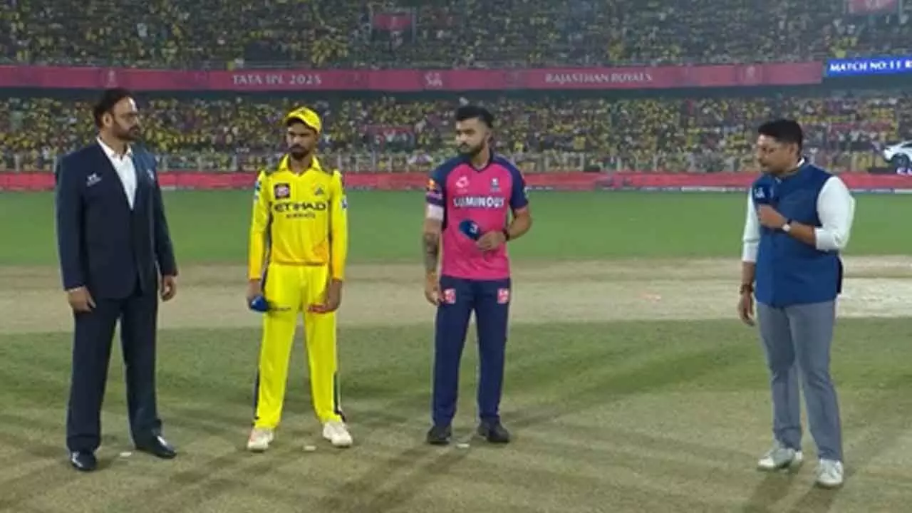 IPL 2025: Overton, Shankar come in as Chennai opt to bowl against Rajasthan IPL 2025: Overton, Shankar come in as Chennai opt to bowl against Rajasthan