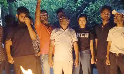 HCU students stage protest against auction of ‘varsity land’