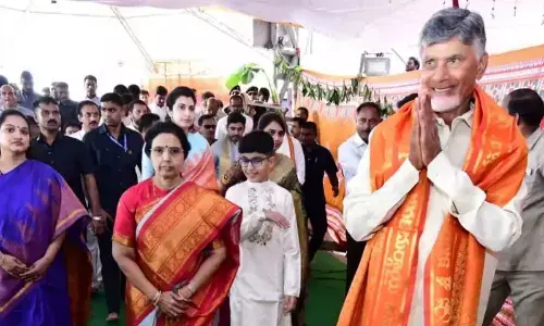 CM Chandrababu participates in Ugadi Celebrations in Vijayawada