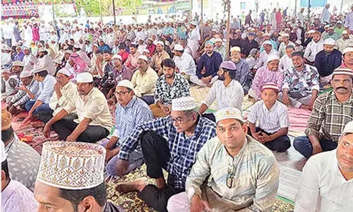 Special prayers heldat Eidgah grounds