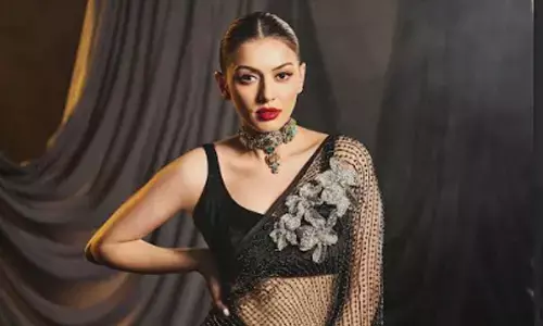Hansika redefines elegance in a bold black saree