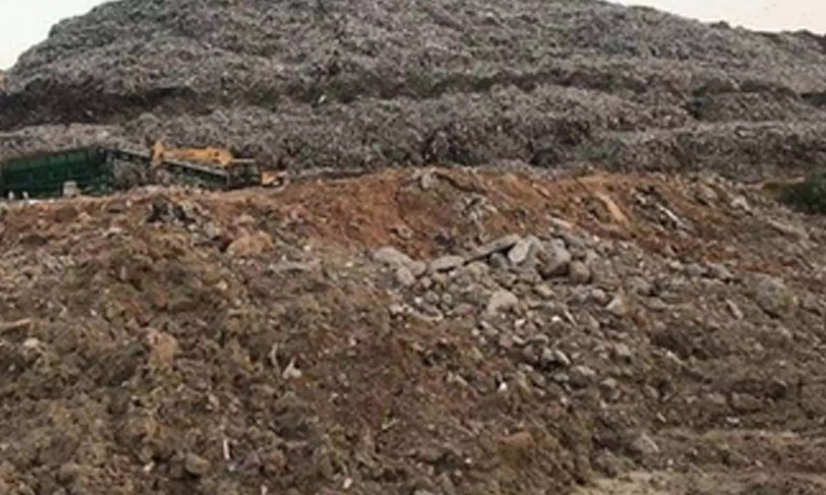 Gurugram: MCG to build drain to prevent leachate at Bandhwadi landfill site Gurugram: MCG to build drain to prevent leachate at Bandhwadi landfill site