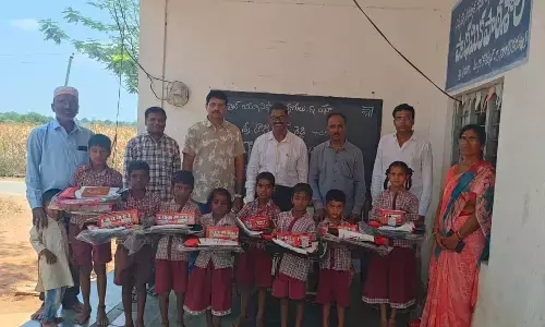 Distribution of School Uniforms, Bags, and Shoes to Students of Puljala Village