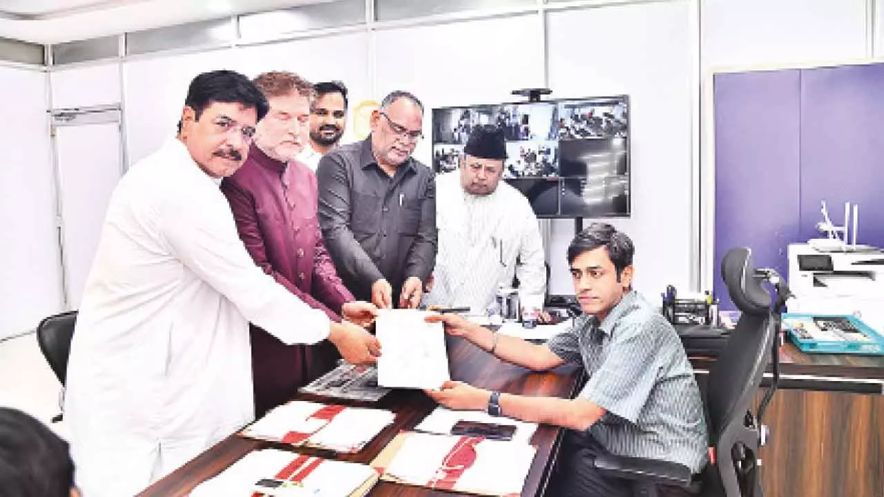 BJP throws hat in the ring, pits nominee against MIM BJP throws hat in the ring, pits nominee against MIM