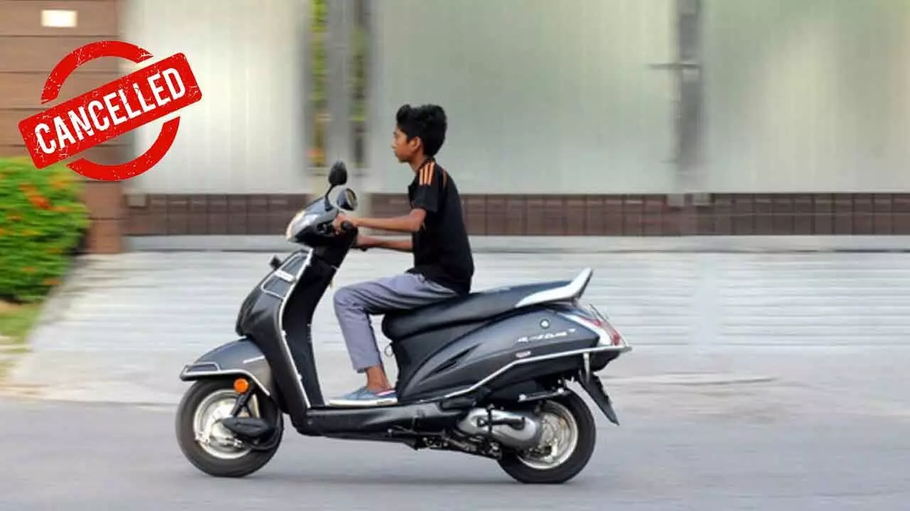 Vehicle regn to be cancelled if minors found driving