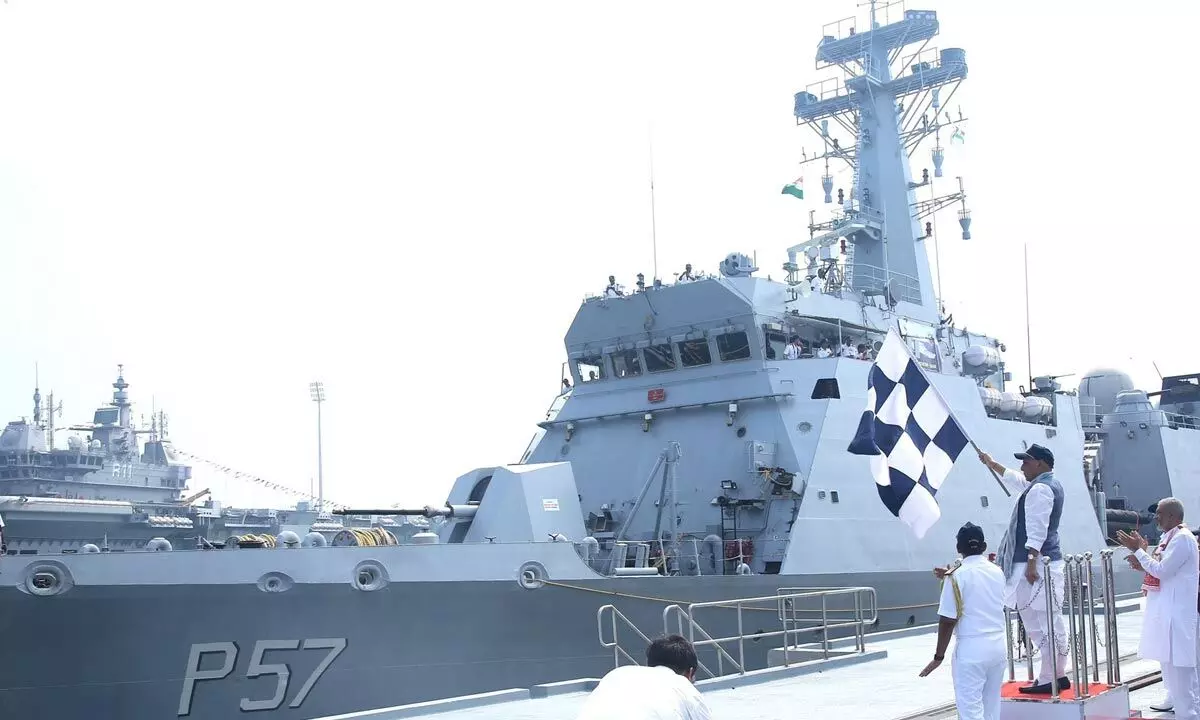 Rajnath Singh Flags Off INS Sunayna, Karwar Naval Base Expanded Rajnath Singh Flags Off INS Sunayna, Karwar Naval Base Expanded