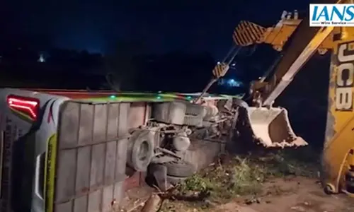 Odisha: One pilgrim killed, 16 injured in Bhubaneswar road mishap